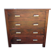 Commode Art Deco 4 Tiroirs Bois massif Rouge