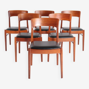 Set of 6 Model 26 chairs by Henning Kjaernulf - KS Korup Stolefabrik