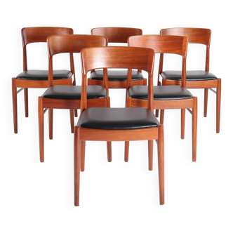 Set of 6 Model 26 chairs by Henning Kjaernulf - KS Korup Stolefabrik
