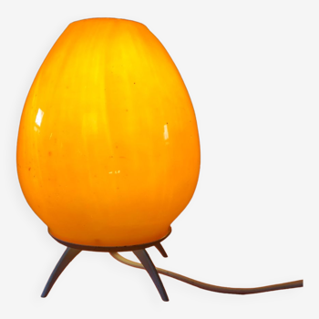 Orange egg table lamp