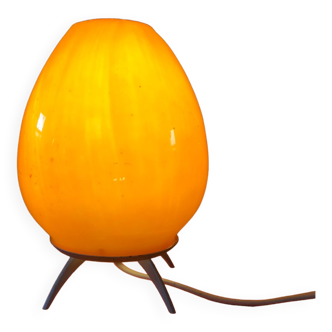 Orange egg table lamp