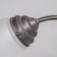 Antique Metal Frosted Glass Desk Lamp