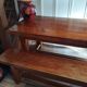Solid oak farm table