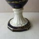 Ancient vase / amphora, blue flowers decoration, Royal Dux, Czechoslovakia Bohemia