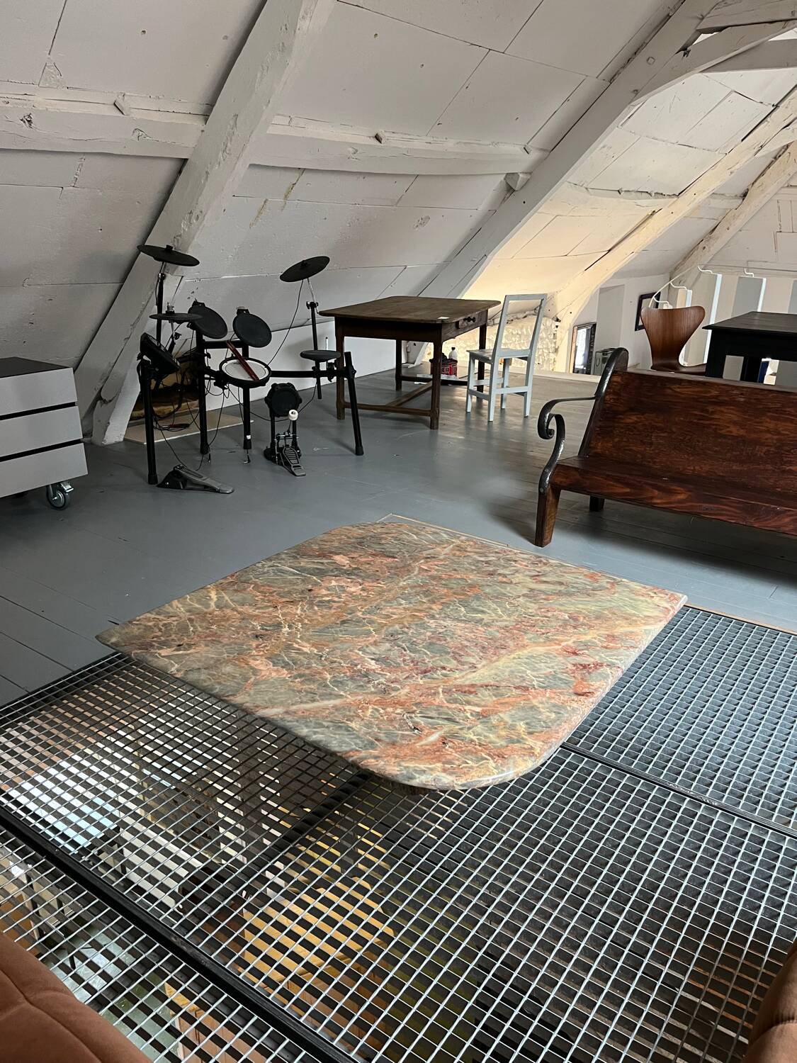 Marble coffee table