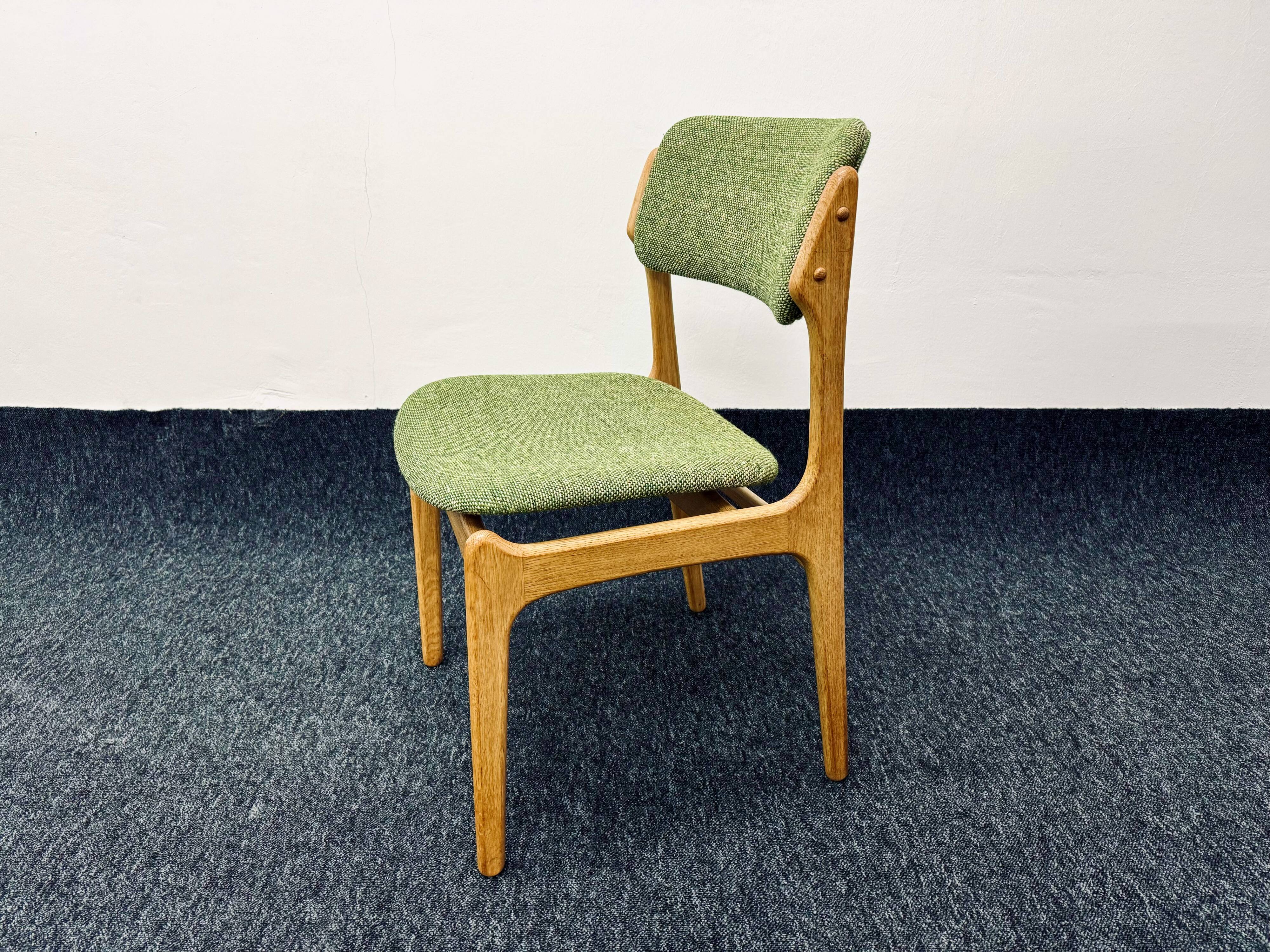 Set of 4 Danish Oak Dining Chairs by Erik Buch for O.D. Mobler