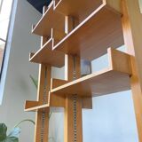 Bookcase on solid beech legs from the 80s