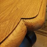 Solid oak style console to be fixed to the wall