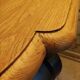 Solid oak style console to be fixed to the wall