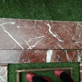 Fireplace in red marble from Languedoc