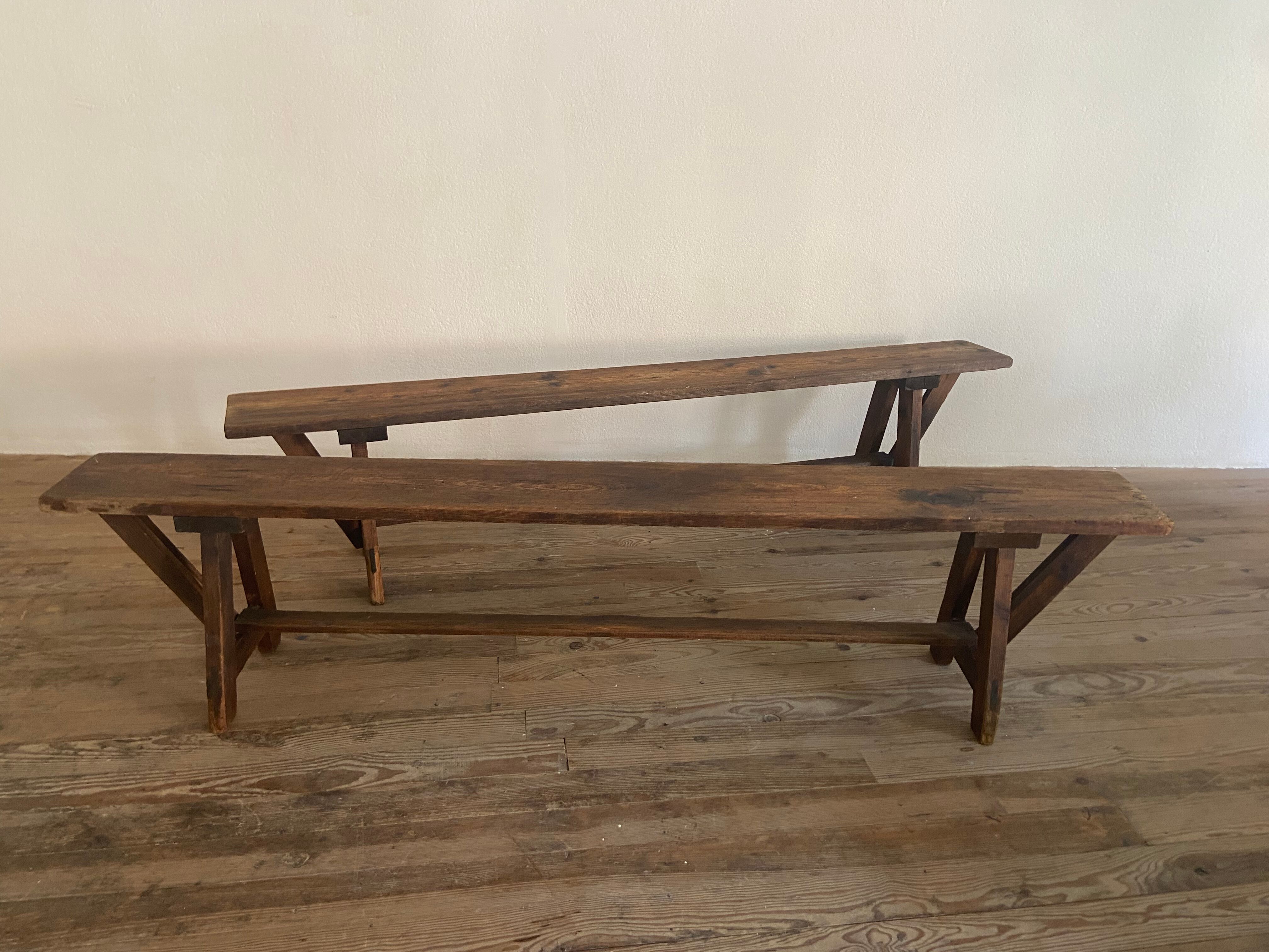 Pair of farm bench