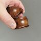 A salt and pepper set in rosewood, Danish from the 1960s-70s.