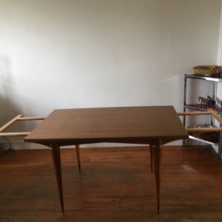 Table en placage de palissandre années 50
