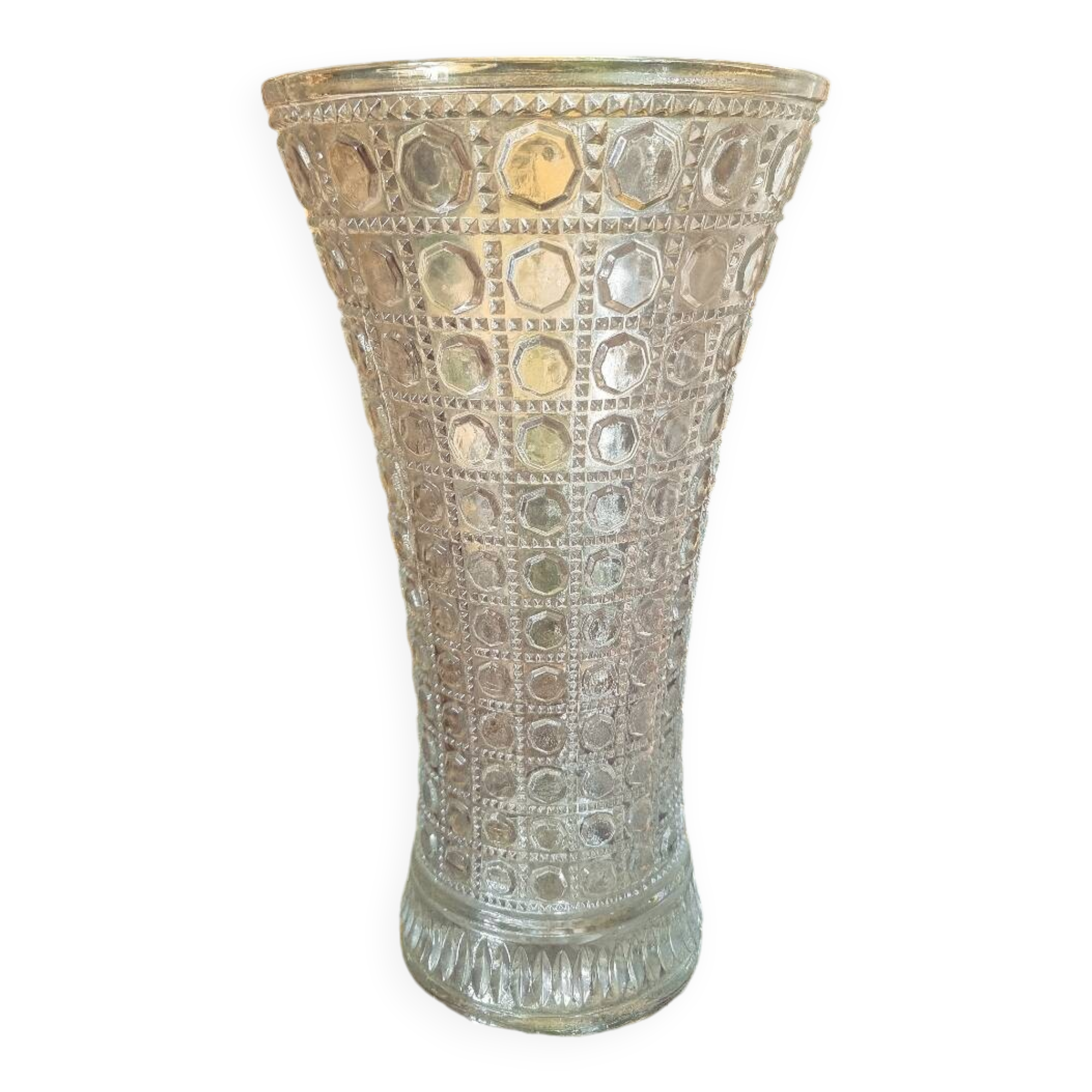 Large vintage glass vase