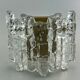 60s 70s lamp light wall lamp Kalmar Franken KG Ice Glass Design 60s