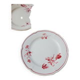 Lot de 4 assiettes à dessert MBFA Décoré main