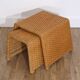 Vintage tables in rattan 1960