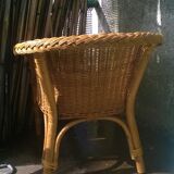 Rattan chair and braided wicker for children