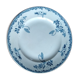 Plat de service rond St Amand de couleur bleue