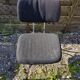 Pair Old Metal Chair Chromé - Vintage 70s Black Fabric