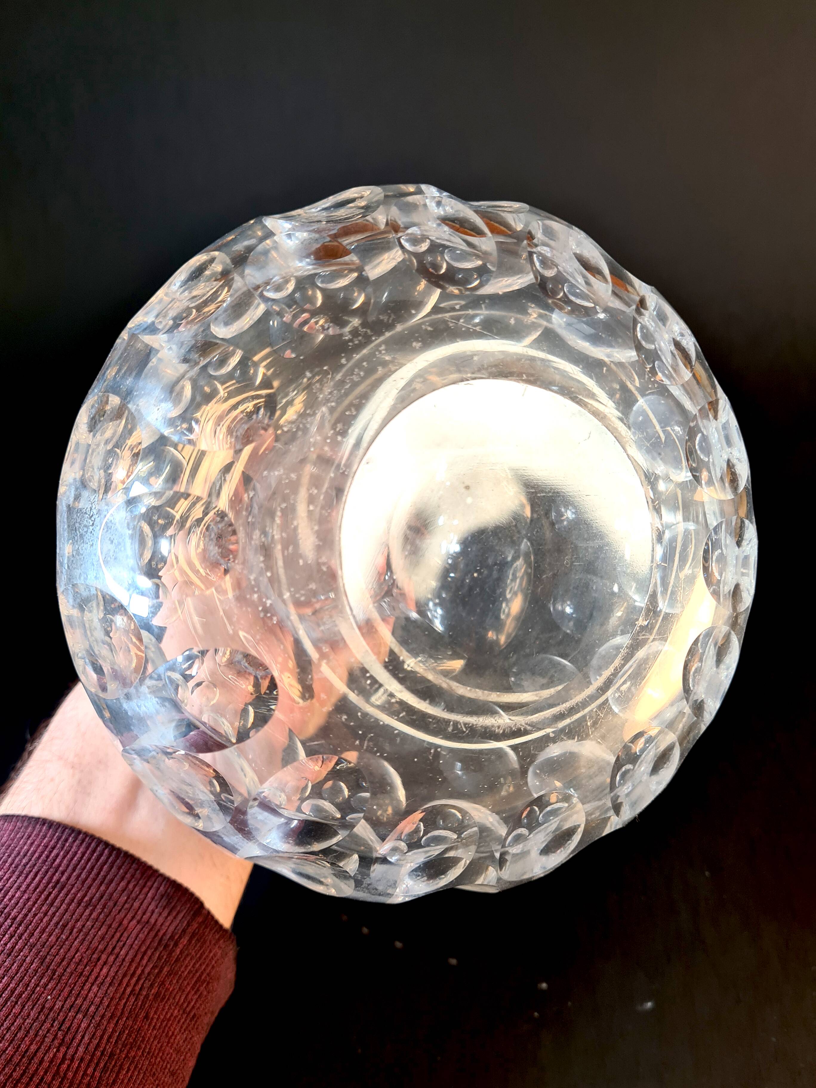 Cut crystal carafe – high-end piece, invoice from a prestigious brand.