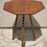 Table old legs tripod and turned wood