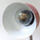 Lampe de bureau Richard Essig rouge et chrome des années 70