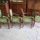 Serie de 4 fauteuils de style empire a crosse