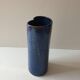 Ceramic vase with blue cover Signed Jean CACHELEUX (Puisaye)