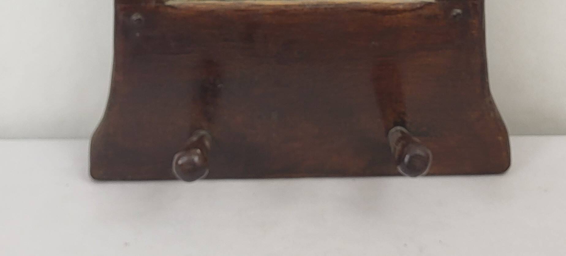 Miroir brutaliste en bois 1950