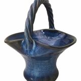 Basket pot cover, Vintage ceramic