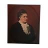Old portrait of a woman in the late nineteenth century