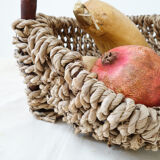 Rare 50s cord basket.
