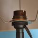 Old Japanese table lamp with Satsuma decoration.
