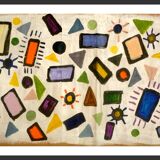 Abstraction with a starry sky