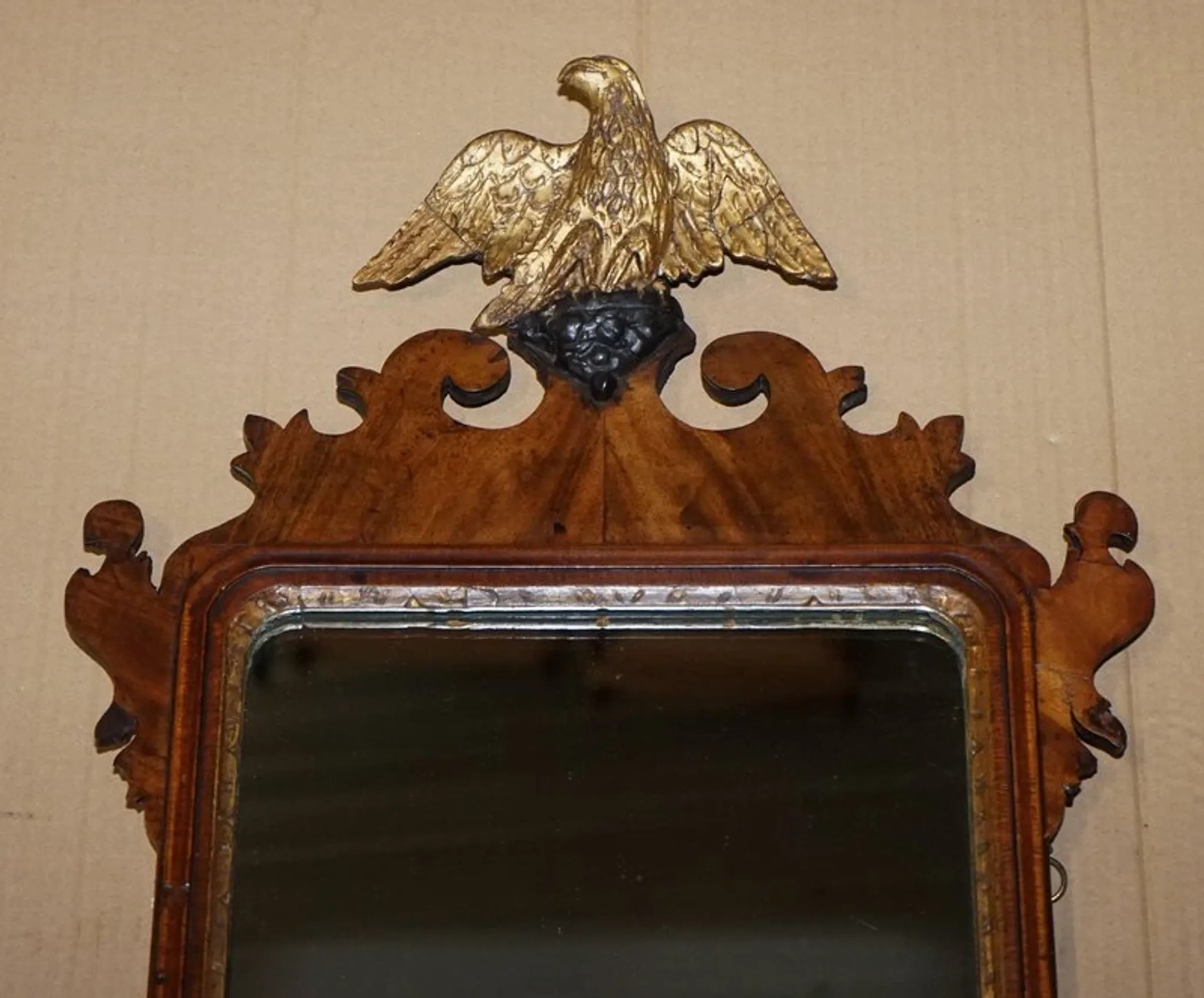 Antique Georgian Eagle Wall Mirror, 1760