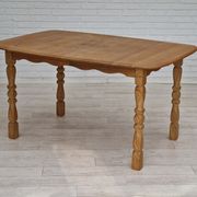 Danish dinning set of table and four chairs in oak and wool.