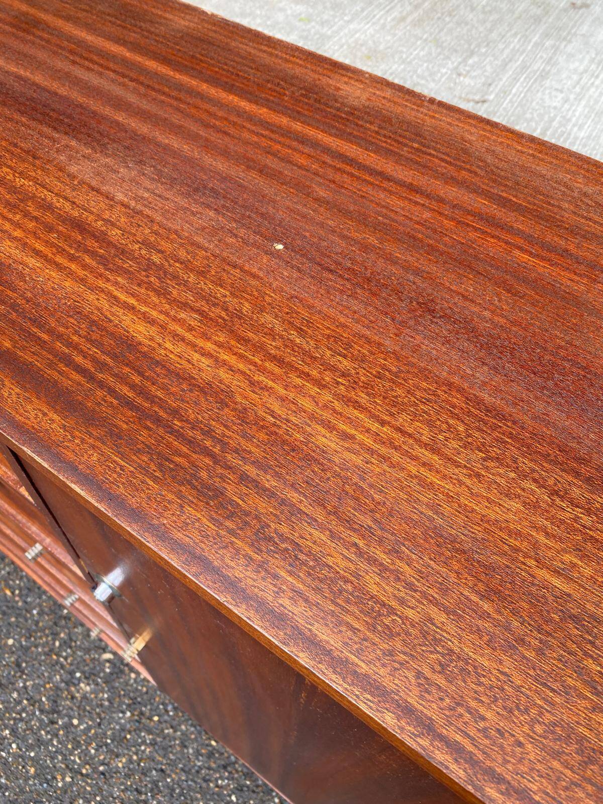 Commode buffet scandinave en acajou des années 50