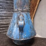 Pichet, bidon, vase à fleurs ancien, bleu azur