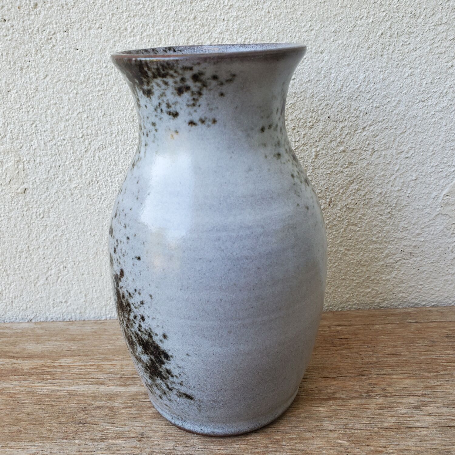 Signed sandstone vase