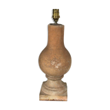 Terracotta baluster lamp