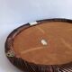 Oval rattan mirror to hang