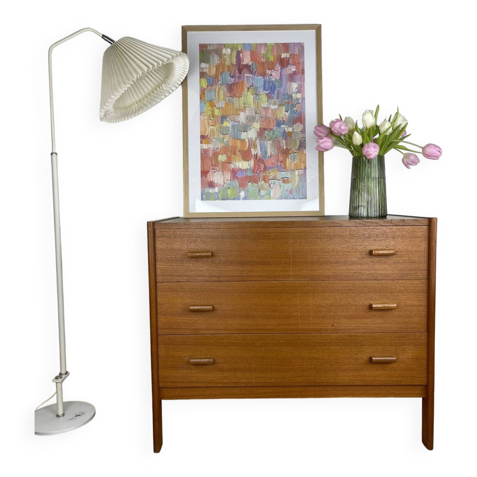 Scandinavian teak chest of drawers