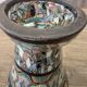 Rare diabolo vase by Jean Gerbino, Vallauris, 15 cm, mixed earth mosaic.