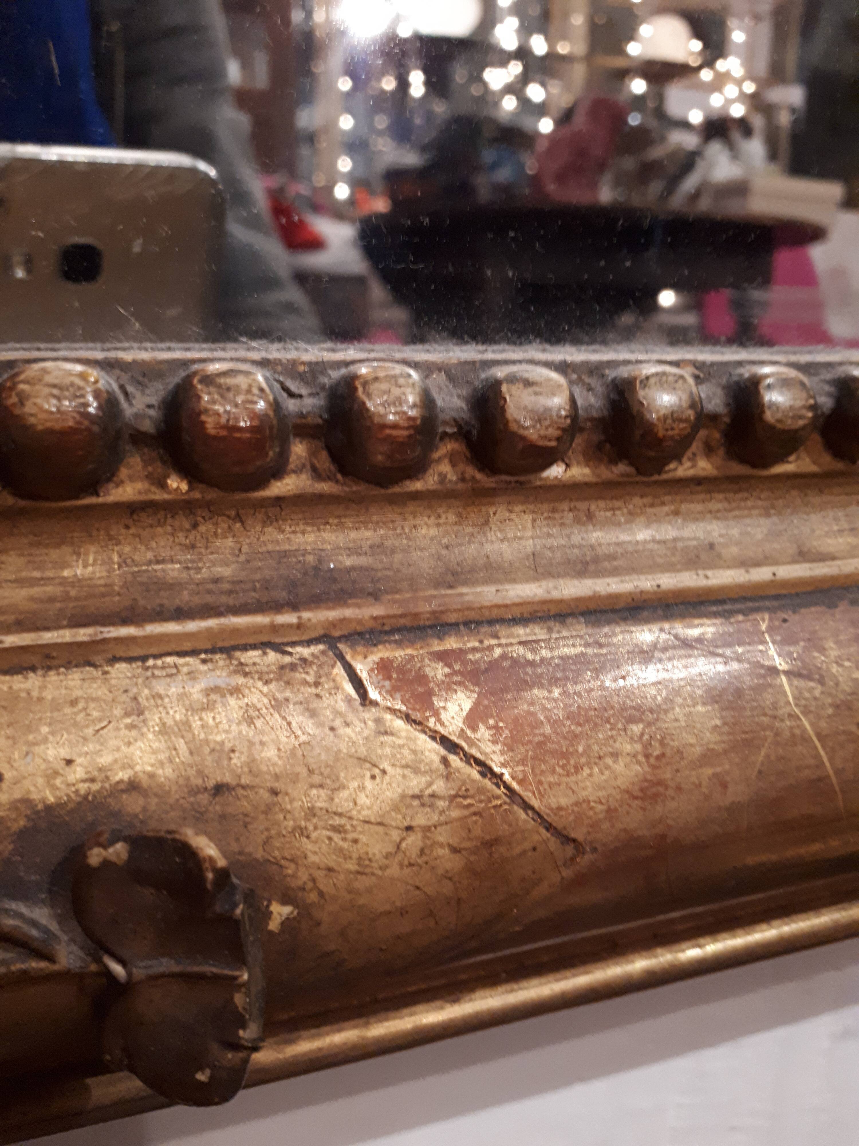 large mirror gilded fireplace eighteenth style