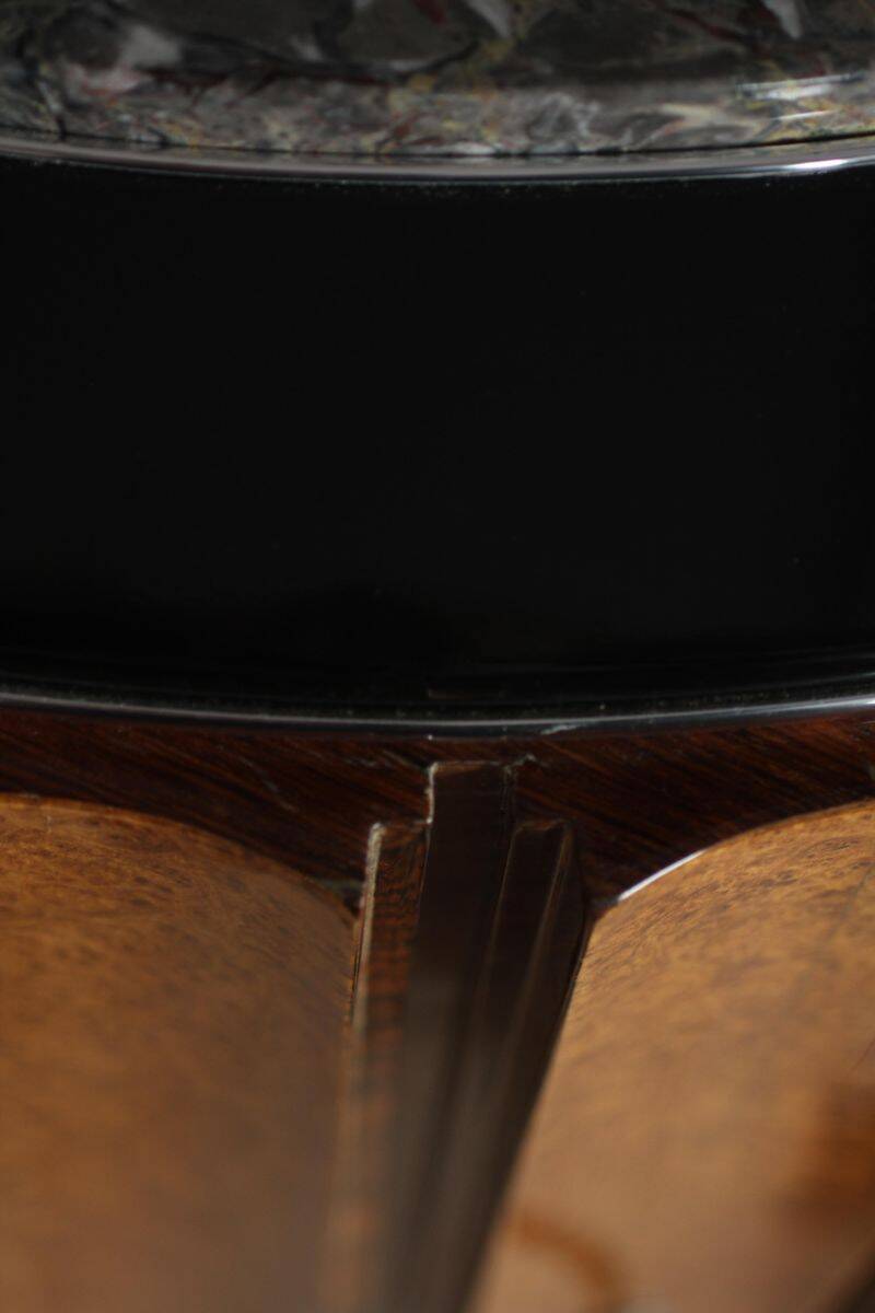 Large Art Deco Sideboard in Amboyna Root and Rosewood, Paris, 1925