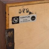 Kristiansen rosewood wall unit with secretaire and 3 shelves