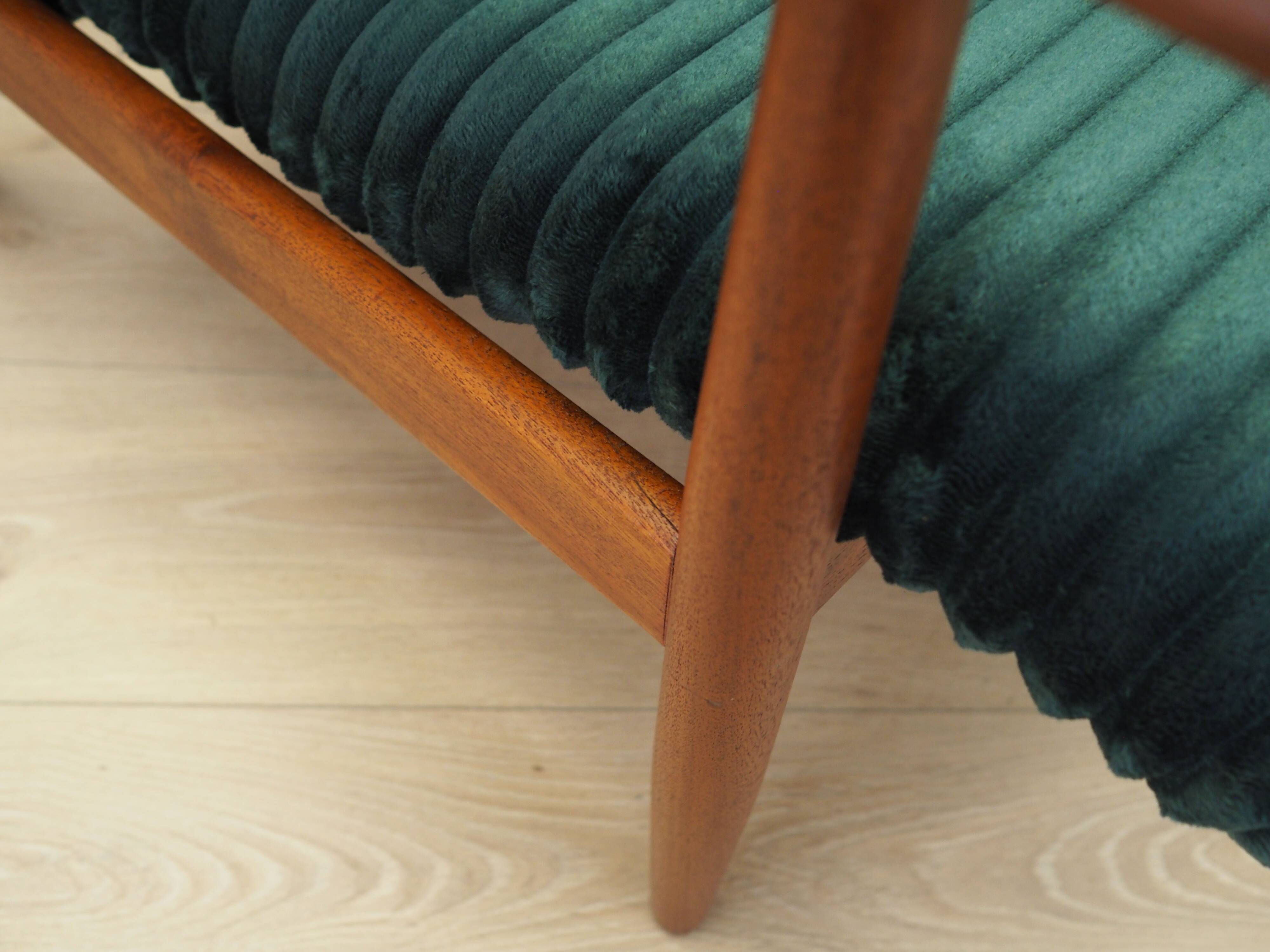 Velour armchair, Danish design, 1970s, production: Denmark