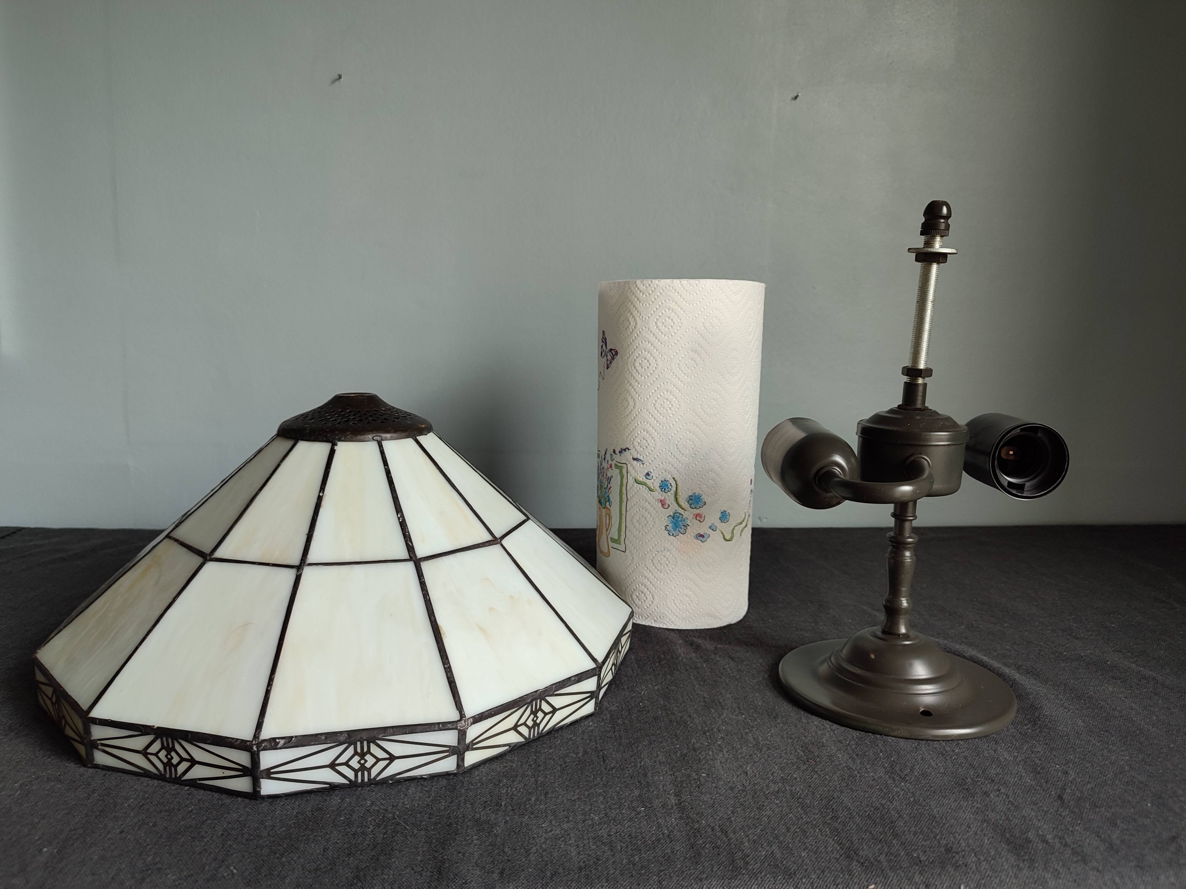 Set of two vintage tiffany style ceiling lights