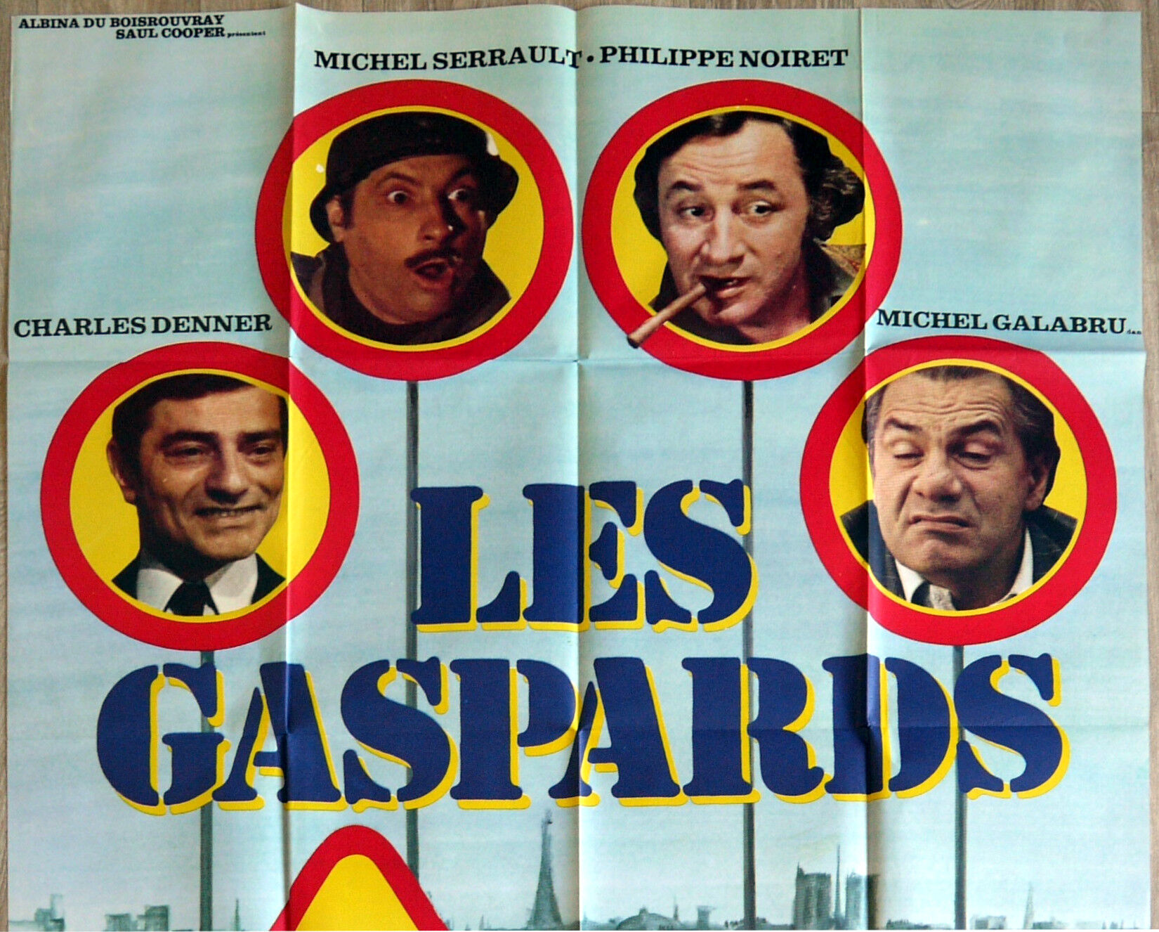 Original movie poster "Les Gaspards" Pierre Tchernia